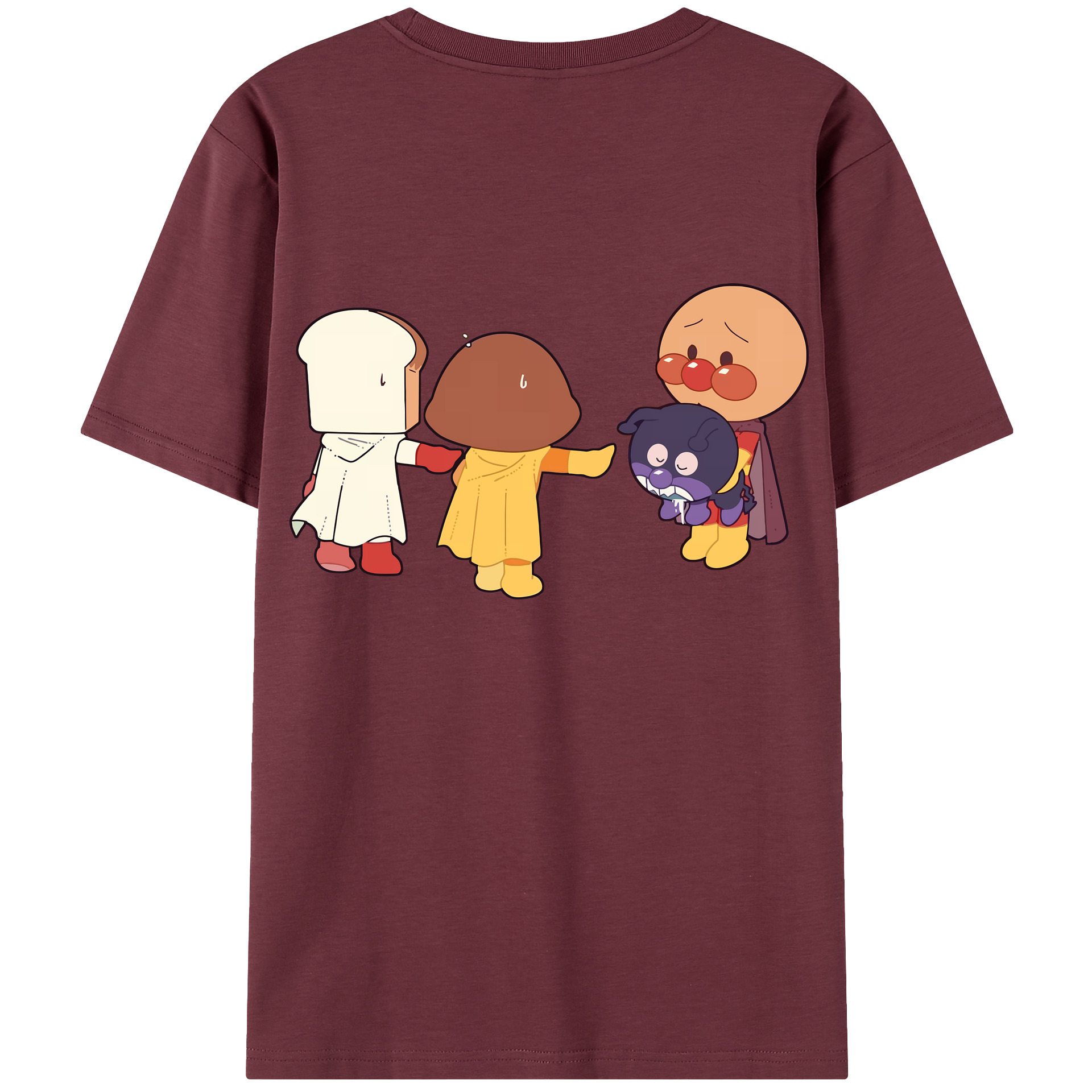 （画像用） アンパンマン Anpanman 綿100％半袖Tシャツ（背面プリント）